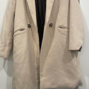 Chic Beige Overcoat